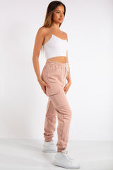Louise Pink Cargo Jogger Bottoms