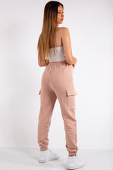 Louise Pink Cargo Jogger Bottoms