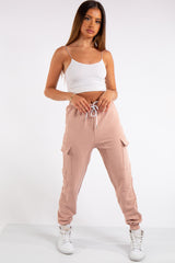 Louise Pink Cargo Jogger Bottoms