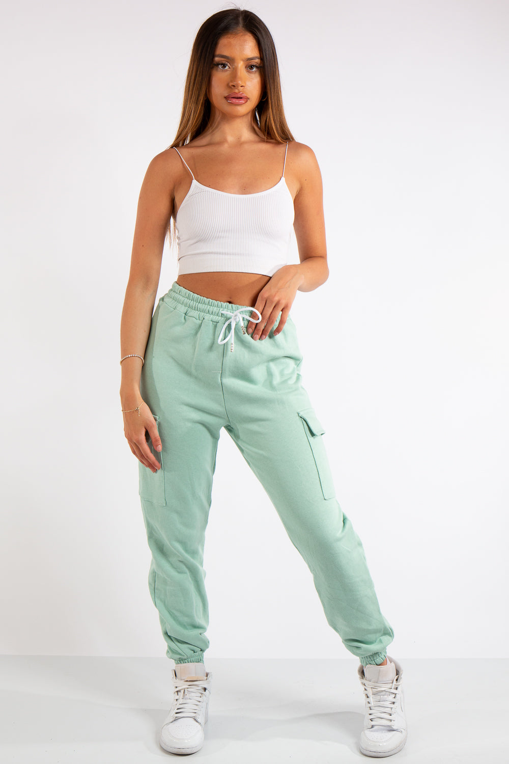 Green cargo hot sale joggers womens