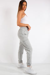 Louise Grey Cargo Jogger Bottoms