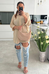 Camille Rose Gold Diamantes Shoulder Bag