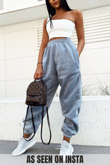Brylee Grey Basic Casual Joggers