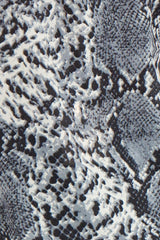 Claire Black Snake Print Lace Longline Cami Top