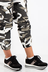 Olive Black Lace Up Trainers