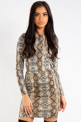 Delilah Snake Print Mini Skirt