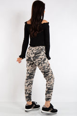 Olivia Black Button Bardot Cropped Jumper