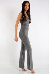 Savannah Silver Metallic Jumpsuit