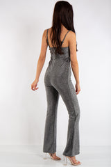 Savannah Silver Metallic Jumpsuit