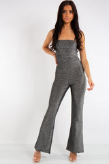 Savannah Silver Metallic Jumpsuit