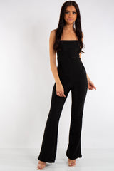 Savannah Black Metallic Jumpsuit
