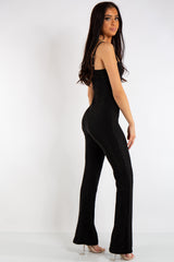 Savannah Black Metallic Jumpsuit