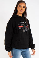 Nora Black JAdore Slogan Hoodie