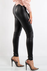 Maci Black Luxury PU Leggings