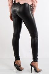 Maci Black Luxury PU Leggings