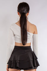 Black Frill Skort