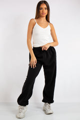 Brylee Black Basic Oversized Joggers