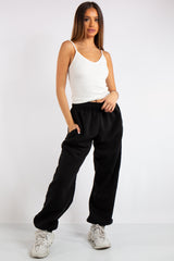 Brylee Black Basic Oversized Joggers