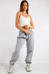 Brylee Grey Basic Oversized Joggers