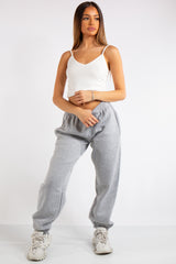 Brylee Grey Basic Oversized Joggers