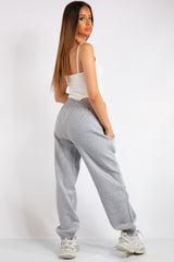 Brylee Grey Basic Oversized Joggers