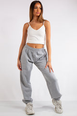 Brylee Grey Basic Oversized Joggers