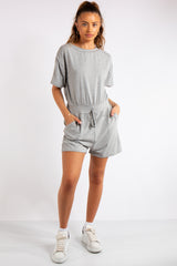 Chana Grey Basic Playsuit