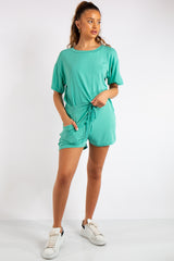 Chana Green Basic Playsuit