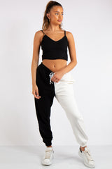 Nancy Black White Jogger Pants