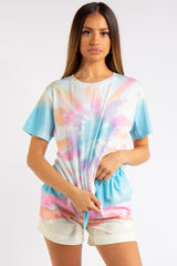 Kailyn Light Tie Dye T-shirt Co-ord Set