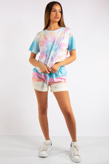 Kailyn Light Tie Dye T-shirt Co-ord Set