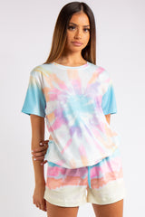 Kailyn Light Tie Dye T-shirt Co-ord Set
