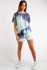 Kailyn Dark Tie Dye T-shirt Co-ord Set