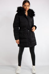 Koko Black Longline Oversized Puffer Coat