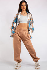 Brylee Camel Basic Casual Joggers