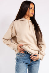 Victoria Stone Oversized Drawstring Hoodie