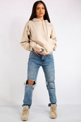Victoria Stone Oversized Drawstring Hoodie