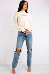Mia Cream 2 in 1 Knitted Jumper