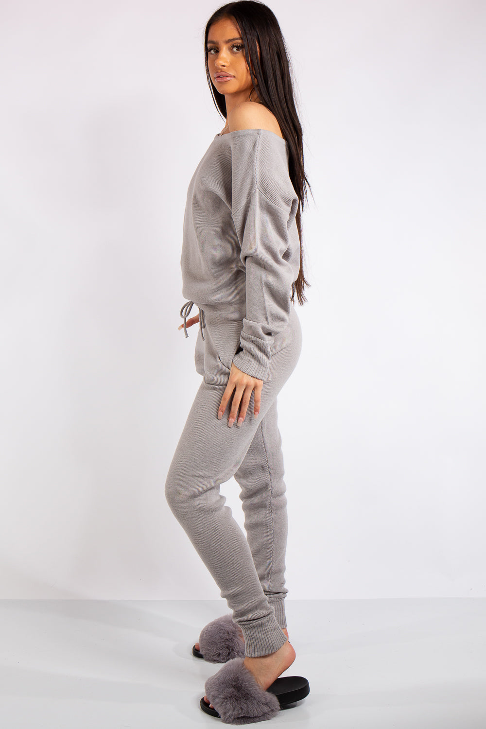 Ladies grey loungewear 2025 set