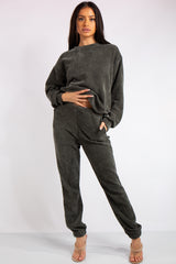 Charlotte Khaki Chenille Corduroy Tracksuit