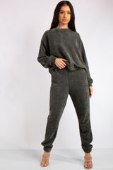 Charlotte Khaki Chenille Corduroy Tracksuit