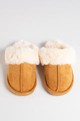 Scuff Camel Faux Suede Slippers