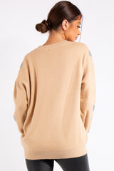 Legacy Camel Heart Knit Jumper