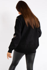 Legacy Black Heart Knit Jumper