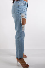 Arya Denim Ripped Boyfriend Jeans