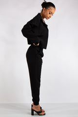 Frances Black Shirt Co Ord Set