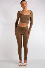 Nova Camel Square Neck Co Ord Set