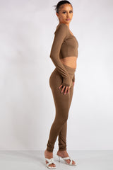 Nova Camel Square Neck Co Ord Set