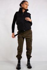 Mary Black Short Sleeveless Padded Gilet