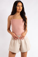 Ruby Pink Slinky Super Soft Strappy Bodysuit